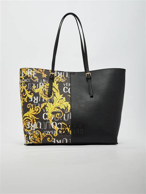 versace borsa catenella oro|Borse Versace jeans couture in Poliestere Nero .